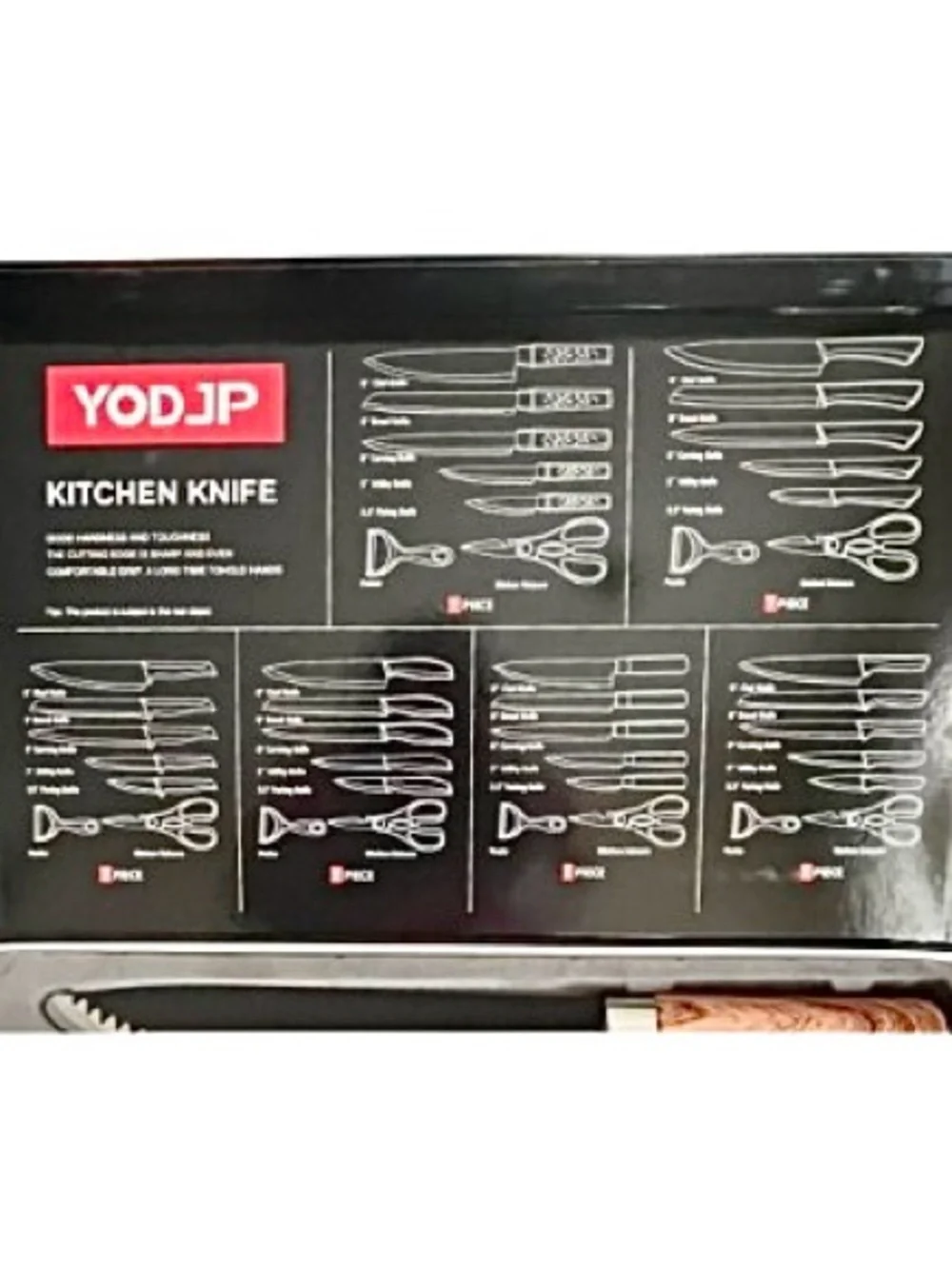 🆕- 7-Piece Kitchen Knife Set with Wooden. Handles. New in Box.